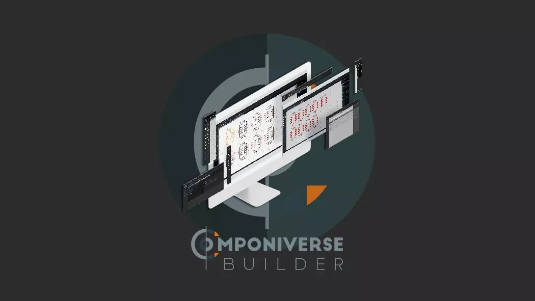 Componiverse Builder Bildschirm Grafik und Logo